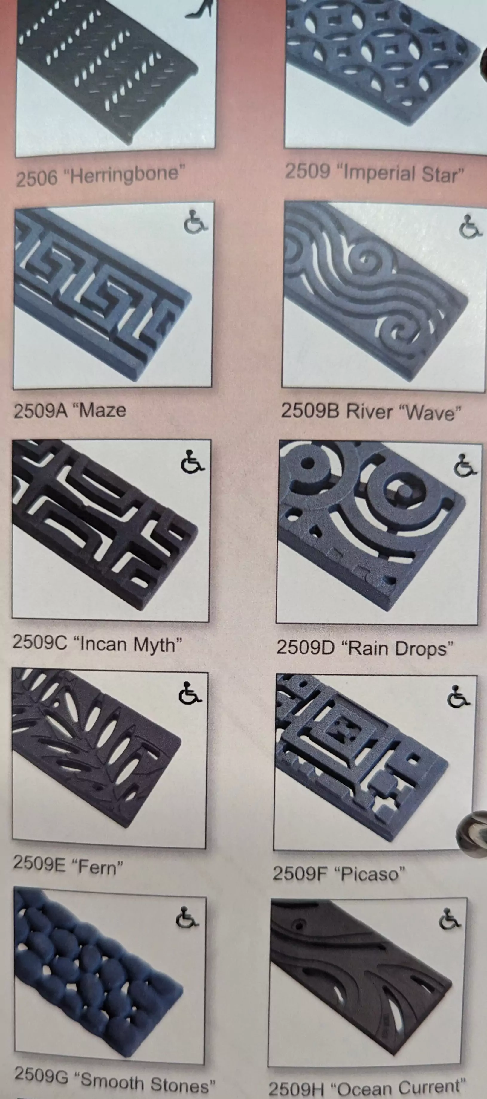trench drain grate designs from ABT